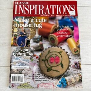 Classic Inspirations Embroidery Magazine with Pattern Instructions Folk Art